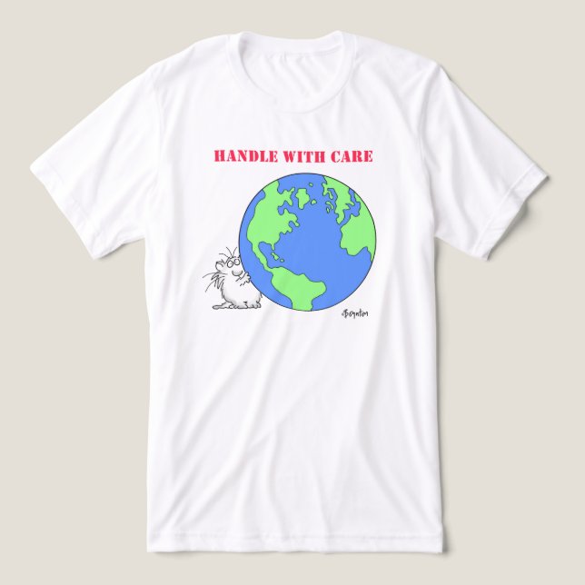 Camiseta Triblenda HANDLE CON CARE Boynton Cat (Diseño delantero )