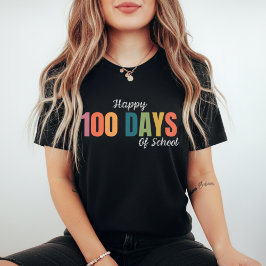 Camiseta Triblenda Happy 100 Days of School Teacher