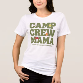 Camiseta Triblenda Happy Camper Camp Crew Mama's Birthday