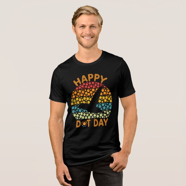 Camiseta Triblenda Happy Dot Day Hummingbird Colorful (Anverso Completo)