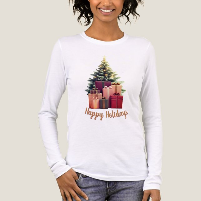 Camiseta Triblenda Happy Holidays Christmas (Anverso)