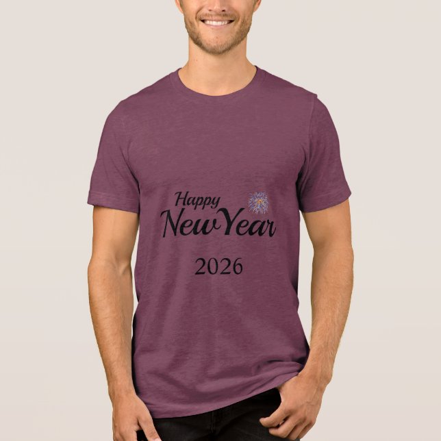 Camiseta Triblenda Happy New Year Custom Present (Anverso)