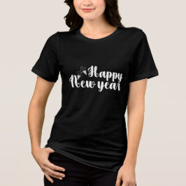 Camiseta Triblenda Happy New Year Elegant Script Tee