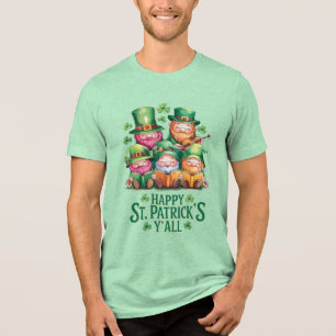Camiseta Triblenda Happy St. Patrick's Y'all Gnomes
