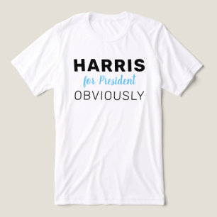 Camiseta Triblenda Harris For President Obviamente 2024