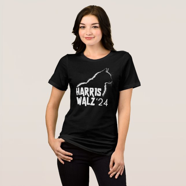 Camiseta Triblenda Harris Walz 2024 (Anverso Completo)