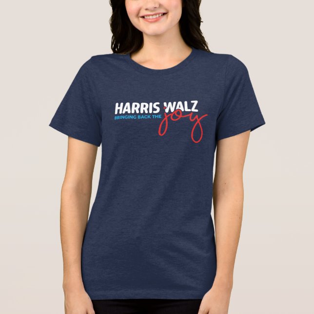 Camiseta Triblenda Harris Walz devuelve la jodida camiseta de las muj (Anverso)