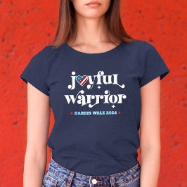 Camiseta Triblenda Harris Walz Joyful Warrior Elección de bandera car
