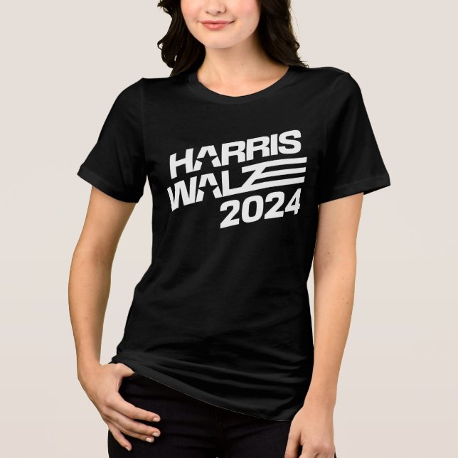 Camiseta Triblenda Harris Walz sobre las elecciones de 2024 (Anverso)