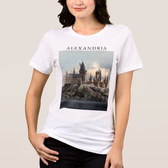 Camiseta Triblenda Harry Potter | Castillo de Hogwarts de día (Anverso)