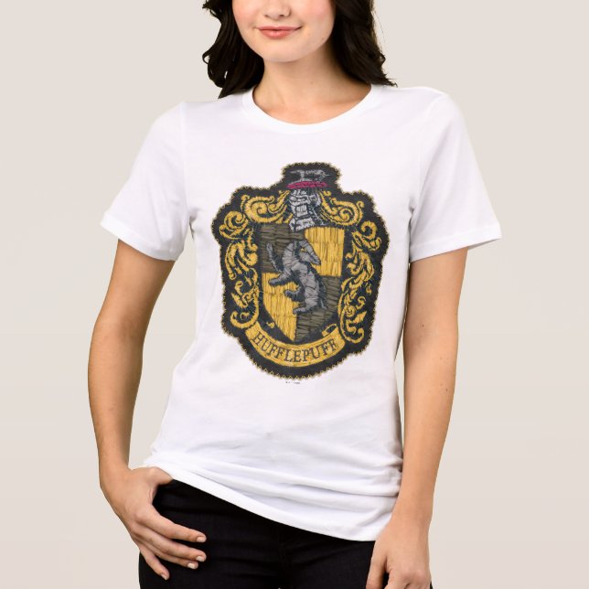 Camiseta Triblenda Harry Potter | Emblema de Hufflepuff Parche (Anverso)