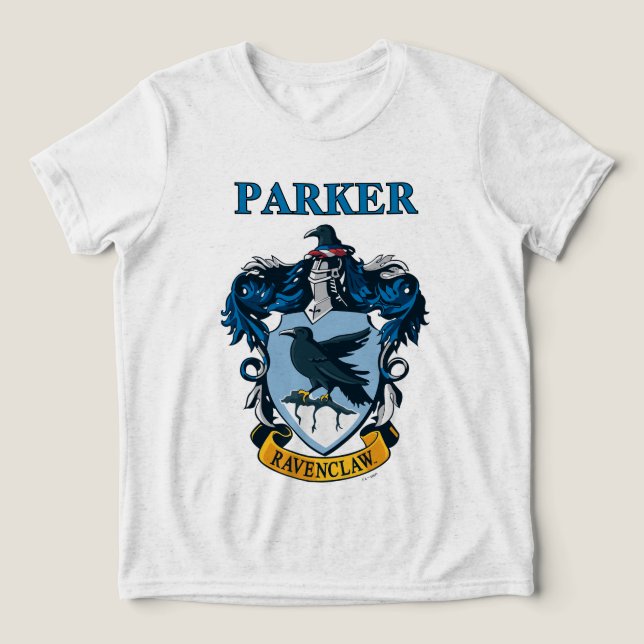 Camiseta Triblenda Harry Potter  | Escudo de Ravenclaw Gótico (Diseño delantero )