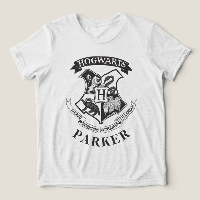 Camiseta Triblenda Harry Potter | Escudo Retro de Hogwarts (Diseño delantero )