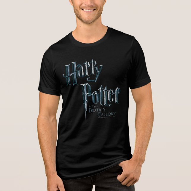 Camiseta Triblenda Harry Potter y el logo de las mortales 1 (Anverso)