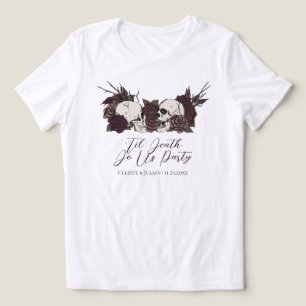 Camiseta Triblenda Hasta que la muerte nos separe Fiesta de bodas gót