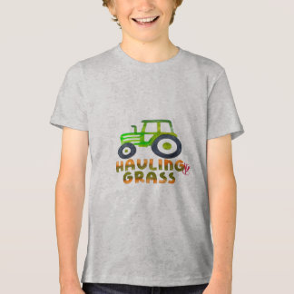 Camiseta Triblenda Hauling Grass Lawn Mower Gray T
