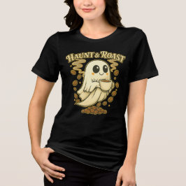 Camiseta Triblenda Haunt & Roast Halloween Café Ghost Lover