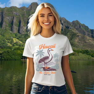 Camiseta Triblenda Hawaii Aloha State Goose Graphic 