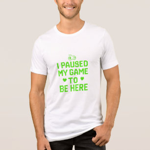 Camiseta Triblenda He parado mi juego Neon Pixel Art