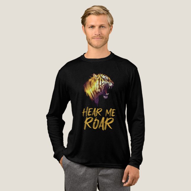 Camiseta Triblenda Hear Me Roar, Tiger Head Graphic (Anverso Completo)