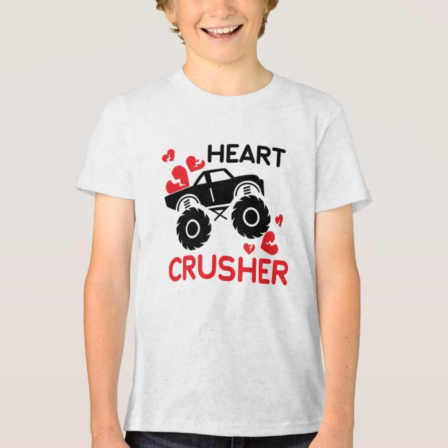 Camiseta Triblenda Heart Crusher Valentine's Day  (Anverso)