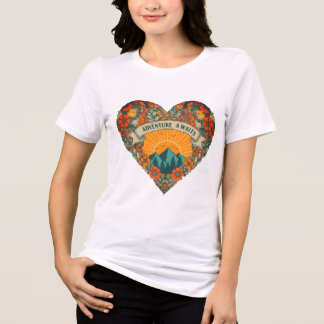 Camiseta Triblenda Heart Lover Adventure a la camiseta que espera