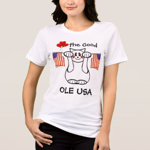 Camiseta Triblenda Heart the Good OLE USA