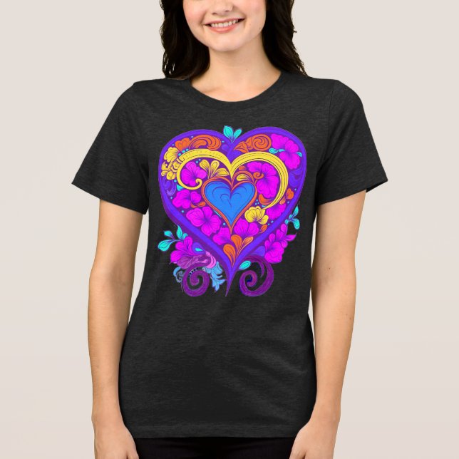Camiseta Triblenda Hearts on Hearts (Anverso)