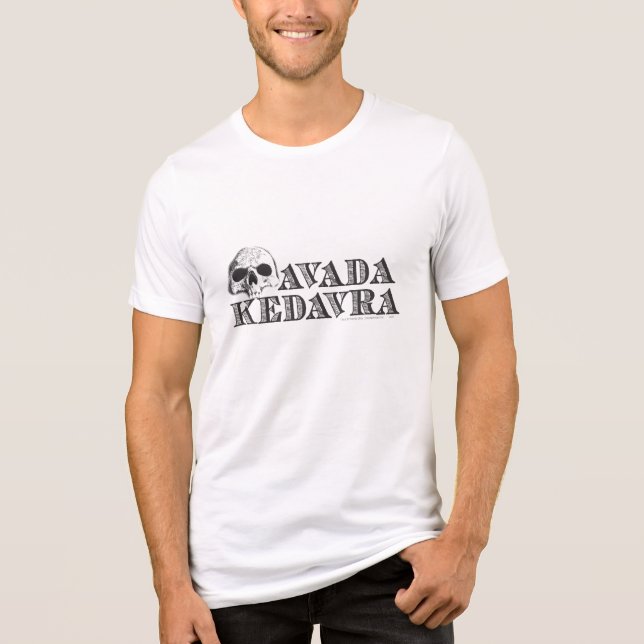Camiseta Triblenda Hechizo de Harry Potter | Avada Kedavra (Anverso)