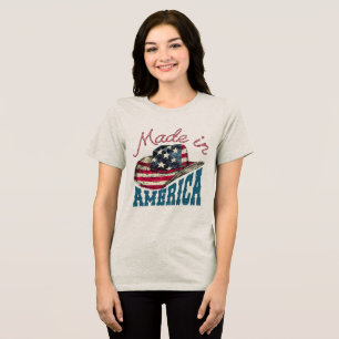 Camiseta Triblenda Hecho en Estados Unidos Patriótico