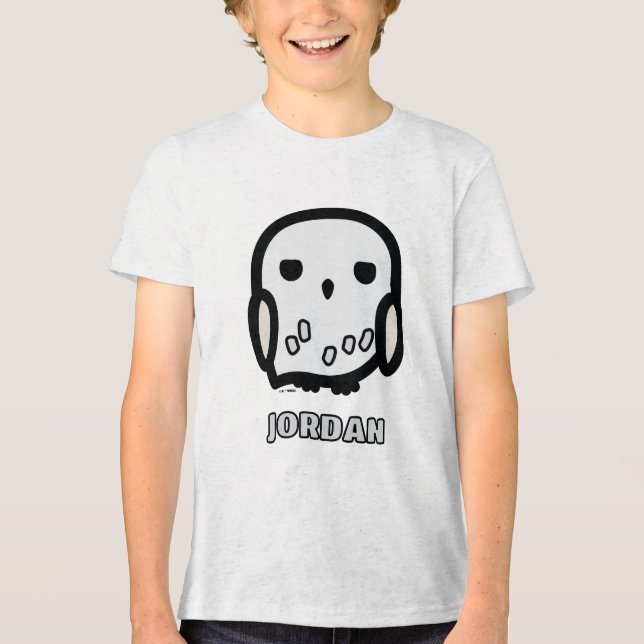 Camiseta Triblenda Hedwig Cartoon Character Art (Anverso)