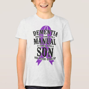 Camiseta Triblenda Heimers Dementia Apoyo a la Conciencia Papá Mamá S