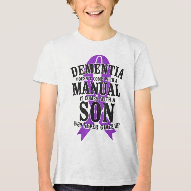 Camiseta Triblenda Heimers Dementia Apoyo a la Conciencia Papá Mamá S (Anverso)