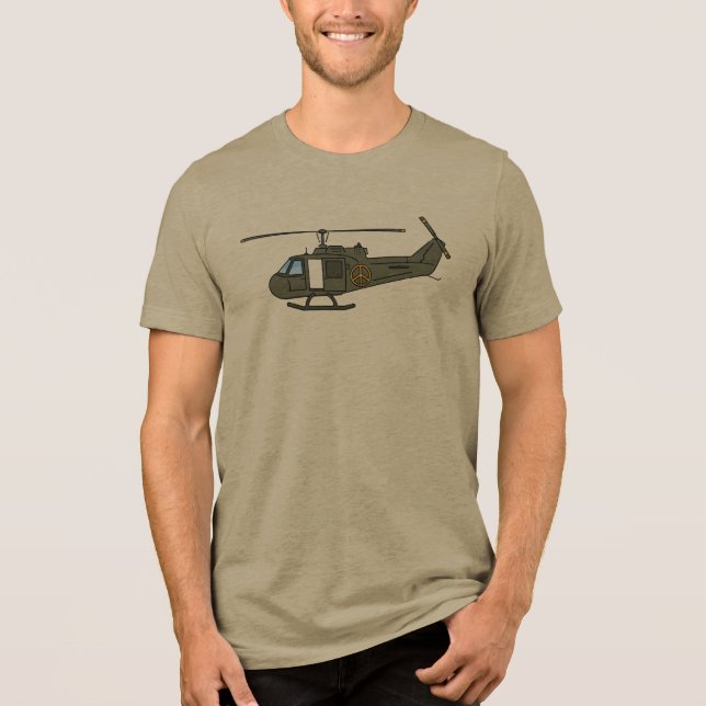 Camiseta Triblenda Helicopter Army UH1 HUEY (Anverso)