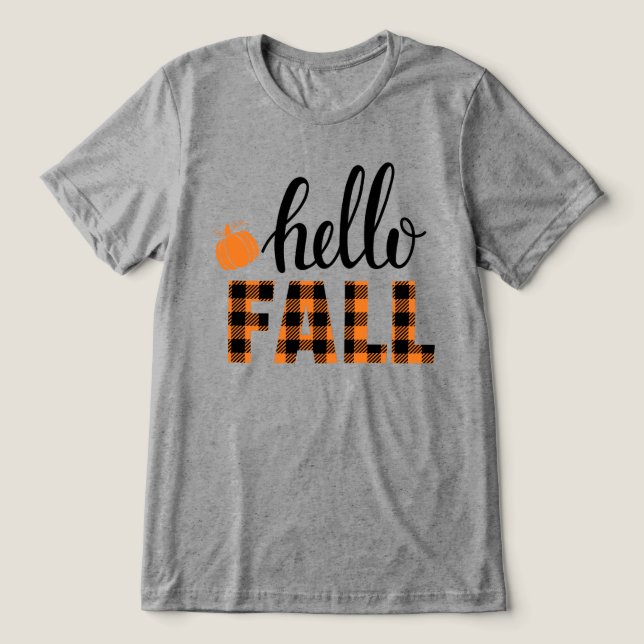 Camiseta Triblenda Hello Fall (Diseño delantero )