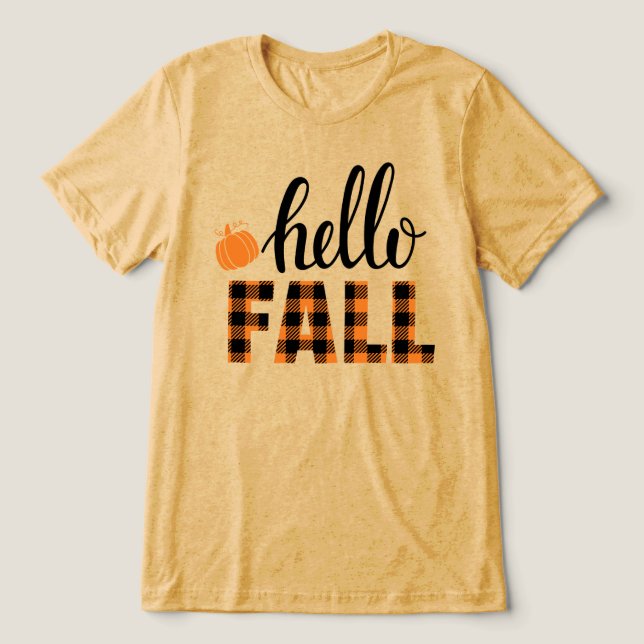 Camiseta Triblenda Hello Fall (Diseño delantero )
