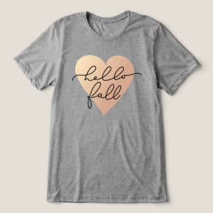 Camiseta Triblenda Hello Fall Love Heart