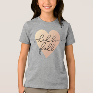 Camiseta Triblenda Hello Fall Love Heart