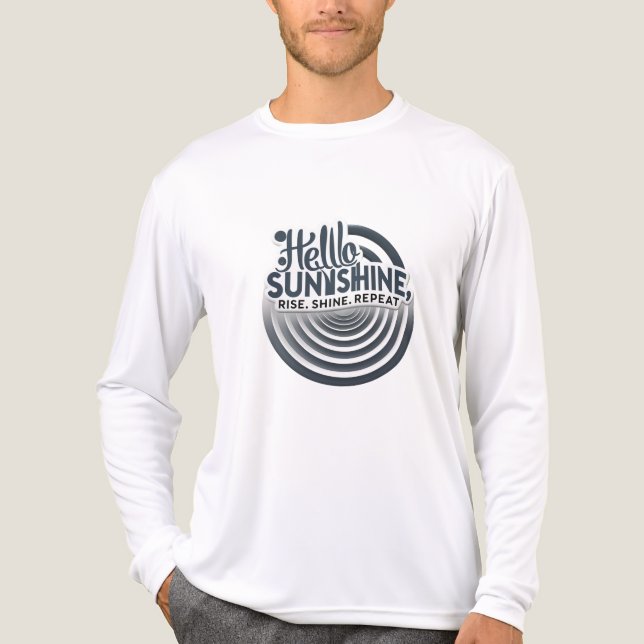 Camiseta Triblenda Hello Sunshine – Centered & Strong (Anverso )