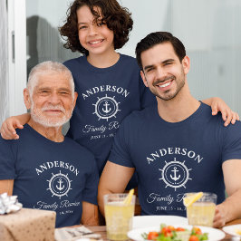 Camiseta Triblenda Helm Blue, presentador naumático de reunión famili