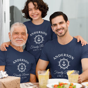 Camiseta Triblenda Helm Blue, presentador naumático de reunión famili