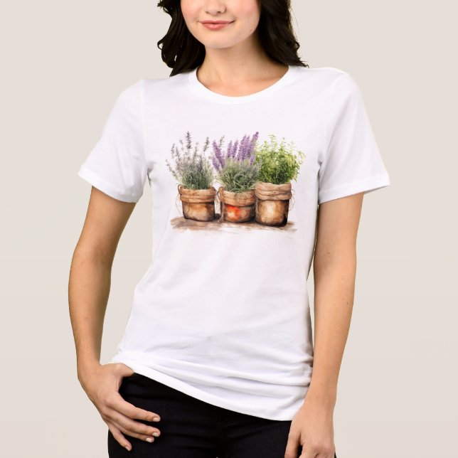 Camiseta Triblenda Herbánista de Plantas Herbales (Anverso)