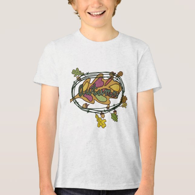 Camiseta Triblenda Herbstblatt (Anverso)