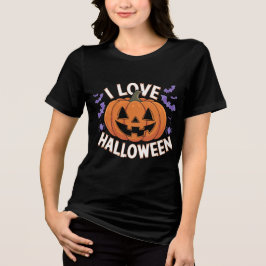Camiseta Triblenda Hermosa calabaza me encanta la camiseta de las muj