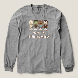 Camiseta Triblenda Hermosa, Frankenstein, Drácula, lobo