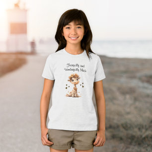 Camiseta Triblenda Hermosamente Hecho Cute Jirafa