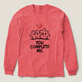 Camiseta Triblenda  Hermosas Piezas de Rompecabezas Me Completas Cora
