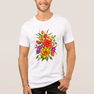 Camiseta Triblenda Hermoso Bouquet De Flores-34123