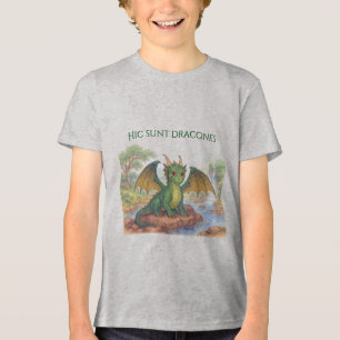 Camiseta Triblenda Hermoso dragón verde