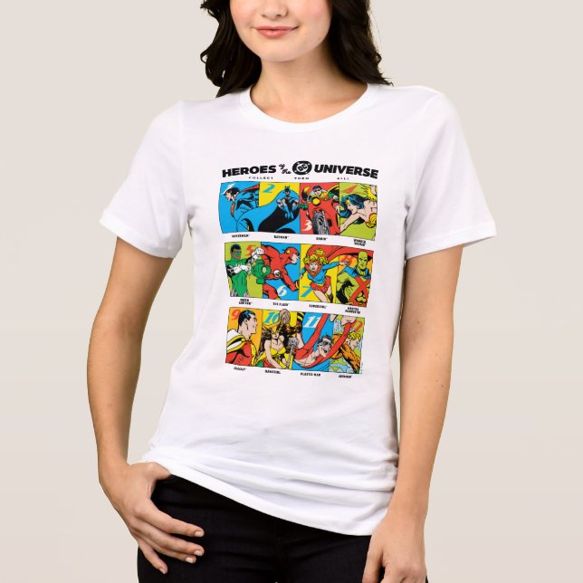 Camiseta Triblenda Heroes of the DC™ Universe (Anverso)